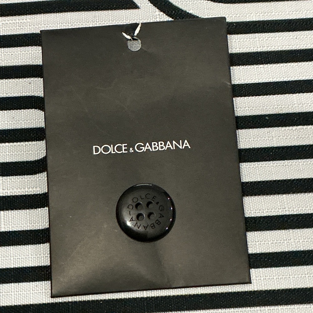 New authentic Dolce & Gabbana luxury designer black replacement button